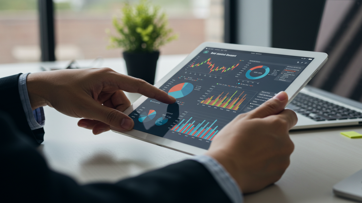 graphs on a tablet