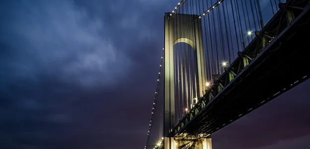 bridge at night